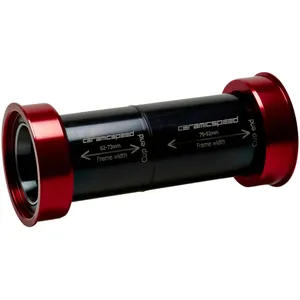 Comparateur de prix : Boîtier de pédalier CeramicSpeed PF4630 Coated 46x68/x73/x79/x86 Rouge TU CS105272