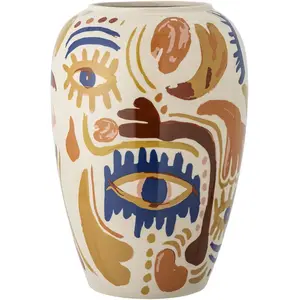 Comparateur de prix : Vase Horus Grès Orange - Bloomingville