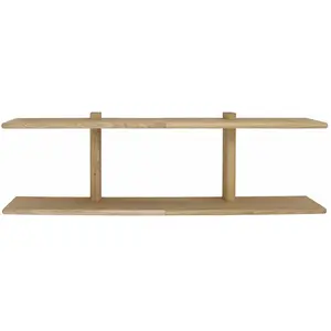 Etagère murale en bois d'hévéa naturel 120cm Dalip - BloomingvilleVendu parinteriorlabels