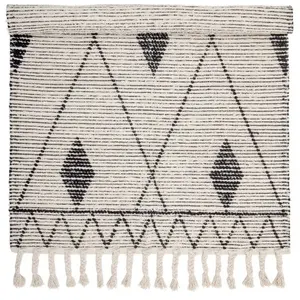 Tapis rectangulaire en coton naturel 180x120 cm Yuki - Bloomingville