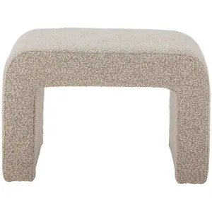Comparateur de prix : Bloomingville - Pouf Bobbie - Beige - Tissu bouclé