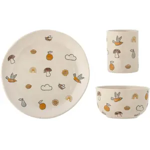 Set de vaisselle enfants grès Bloomingville Agnes Bloomingville pas cher