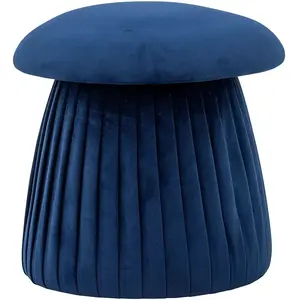Comparateur de prix : Bloomingville - Pouf en polyester recyclé Roberta  Bleu taille unique