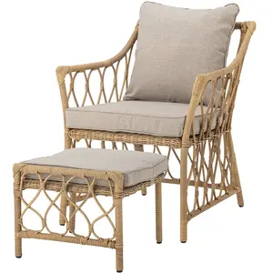 Comparateur de prix : Bloomingville Fauteuil lounge Belluce avec repose-pieds - 82064953