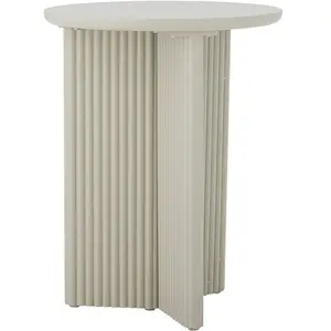 Bloomingville Table d'appoint Edith blanche - 82065054 pas cher