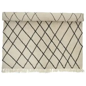 Bloomingville Tapis en laine naturelle 300x200cm pas cher