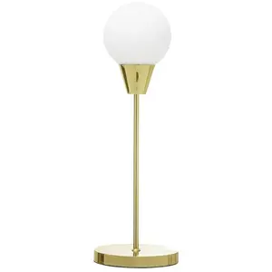 Bloomingville Lampe de table en verre Ø19xH55 d'or cm
