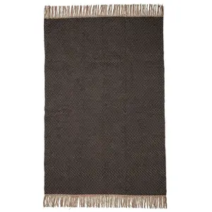 Bloomingville Tapis gris coton pas cher