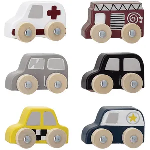 Bloomingville Mini - Voitures Avin en bois - set de 6 Multicolore taille unique pas cher