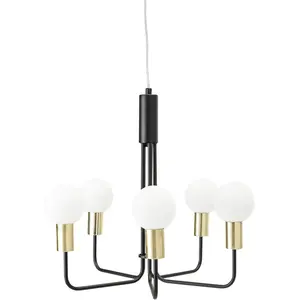 Bloomingville Luminaire suspendu en métal blanc