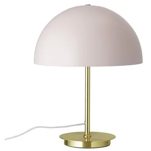 Bloomingville Lampe de table aspect doré avec abat-jour rose pas cher