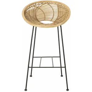 Tabouret de bar en rotin Yvonne - Bloomingville pas cher