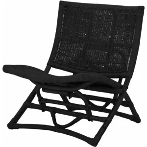 Chaise longue Baz en rotin noir - Bloomingville pas cher