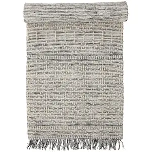 Tapis Maisy Polyester Gris - Bloomingville pas cher