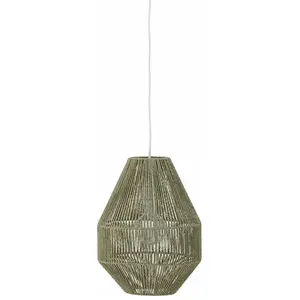 Sacco Lampe À Suspension Verte Papier - Bloomingville pas cher
