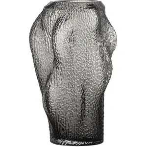 Vase en verre gris Khalid - Bloomingville pas cher