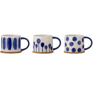 Comparateur de prix : Bloomingville - Mug Vaisselle - Bleu - Grès émaillé