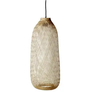 Comparateur de prix : Suspension en bambou beige L Nature Evert - Bloomingville
