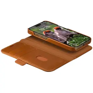 Comparateur de prix : dbramante1928 Étui de téléphone portefeuille Lynge iPhone 15 Pro Max - Tan