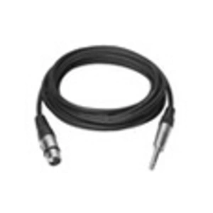 Vivolink Xlr m to jack cable 10 m black xlr male- jack 6,3m cable 6mm 22awg heady duty, 94% tinned copper shielding, high flexibility and