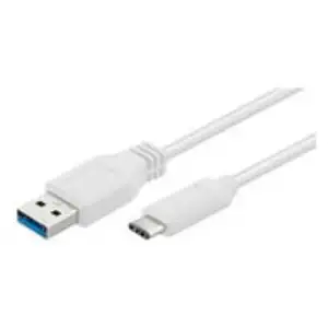 MicroConnect - Câble USB - USB type A (M) pour 24 pin USB-C (M) - USB 3.1 - 1 m - moulé - blanc