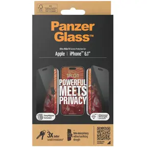 Comparateur de prix : PanzerGlass Protection d'écran Ultra-Wide Fit Privacy pour iPhone 15