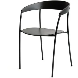 Chaise avec accoudoirs en frêne teinté Missing - New Works