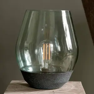 New Works Bowl lampe à poser cuivre vert/fumé pas cher