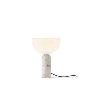 Lampe à poser New Works Kizu Small, beige, marbre, E14 pas cher