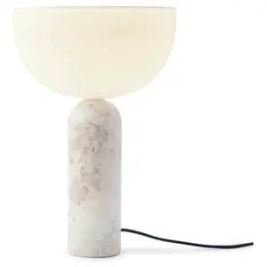 Lampe à poser New Works Kizu Large, beige, marbre, E27 pas cher