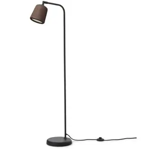 New Works Lampe sur pied, marron/noir pas cher