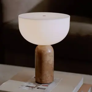 New Works KIZU-Lampe à poser sans fil Marbre H24cm pas cher