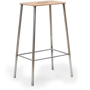 Frama - Tabouret de bar Adam - Beige - Acier - Designer Toke Lauridsen pas cher