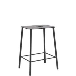 Frama - Tabouret Adam - Noir - Acier laqué époxy - Designer Toke Lauri... pas cher