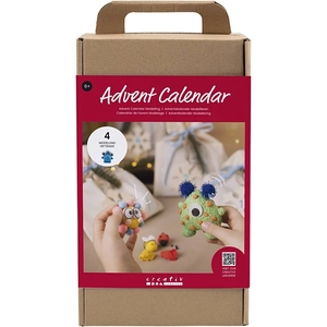 Calendrier de l'Avent enfant - Modelage - 4 projets créatifs - Blanc pas cher