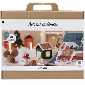 Creativ company Calendrier de l'Avent enfant - Recyclage - 24 projets créatifs pas cher