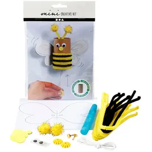 Creativ company Mini kit créatif pour enfant spécial recyclage - Abeille pas cher