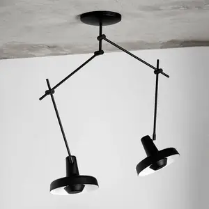 Comparateur de prix : GRUPA Arigato Plafonnier à 2 lampes 70cm noir