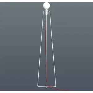GRUPA Model M3 lampadaire LED blanc, câble rouge pas cher