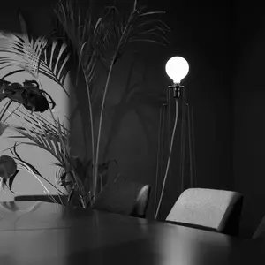 Comparateur de prix : GRUPA Model M1 lampadaire LED noir, câble blanc