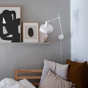 GRUPA Arigato applique murale à 1 lampe 70cm Ø23cm blanc