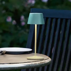 LOOM DESIGN lampe de table LED rechargeable Modi Micro, IP65 vert-gris pas cher