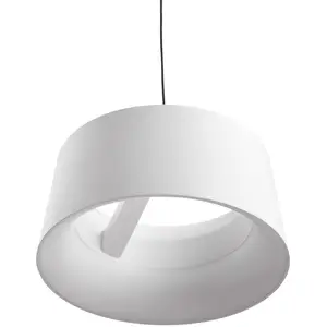 LOOM DESIGN Suspension LED Cookie, blanc, aluminium Ø 15 cm pas cher