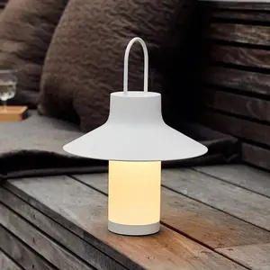 LOOM DESIGN Lampe à poser LED rechargeable Shadow Large, blanc, IP65Vendu parluminaire