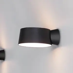 LOOM DESIGN applique murale LED Cookie noir aluminium Ø 15 cm pas cher