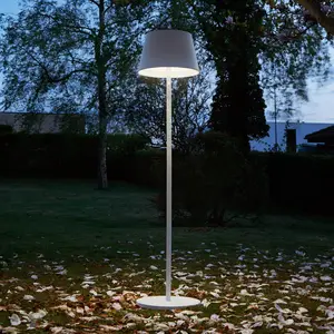 LOOM DESIGN Lampe sur pied LED rechargeable Modi, CCT, RVB, blancVendu parluminaire