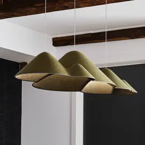 LOOM DESIGN Suspension LED Panorama vert/noir feutre 106 cm pas cher