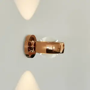 LOOM DESIGN applique murale LED Optic or rose Aluminium Ø 12 cmVendu parluminaire