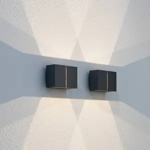 LOOM DESIGN Ask applique d'extérieur LED up/down noirVendu parluminaire