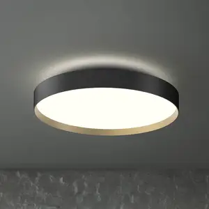 LOOM DESIGN Plafonnier LED Lucia noir/doré Ø 60 cmVendu parluminaire